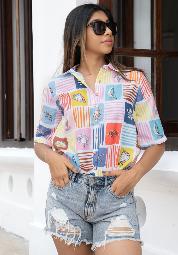 TWIX PRINTED BLOUSE